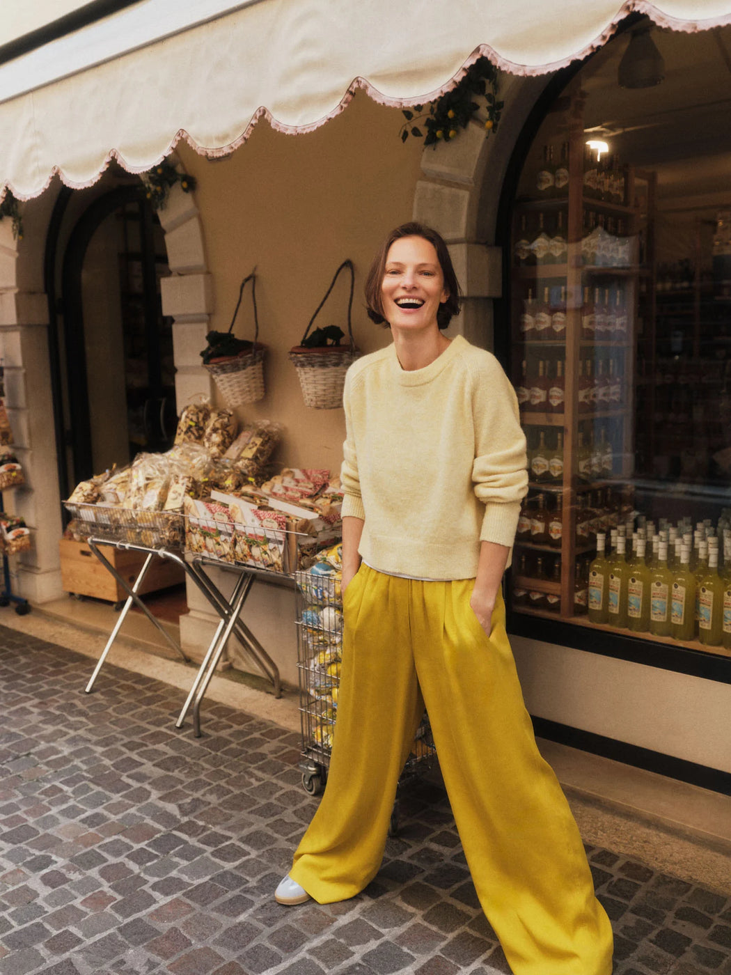 Damen Hose mit weitem Bein aus TENCEL™-LANIUS-Hosen-ROTATION BOUTIQUE BERLIN