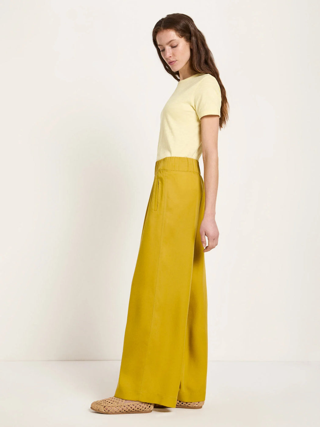 Damen Hose mit weitem Bein aus TENCEL™-LANIUS-Hosen-ROTATION BOUTIQUE BERLIN