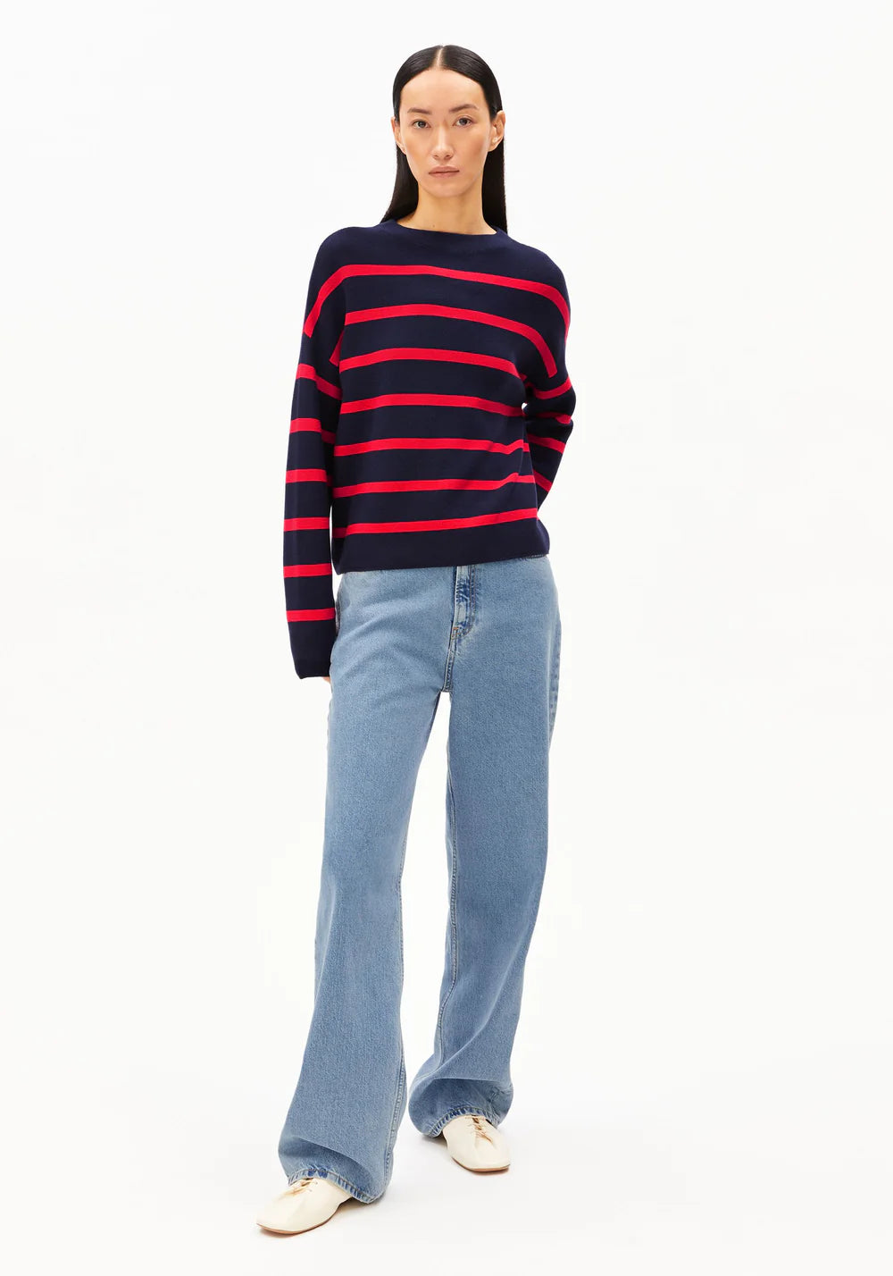 Damen Streifen Strickpullover Merinaa-Armedangels-Pullis & Sweatshirts-ROTATION BOUTIQUE BERLIN