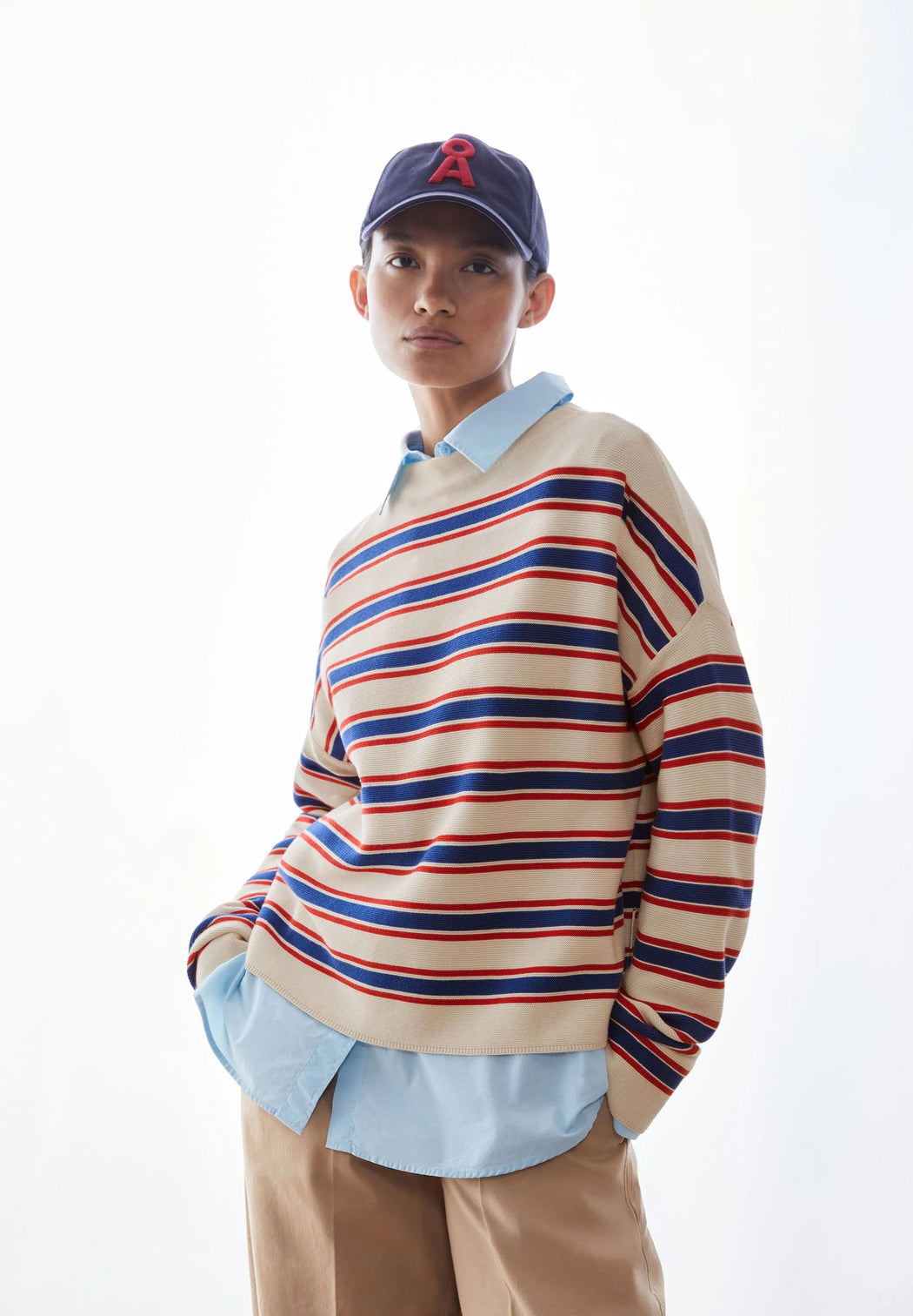 Damen Streifen Strickpullover Merinaa-Armedangels-Pullis & Sweatshirts-ROTATION BOUTIQUE BERLIN