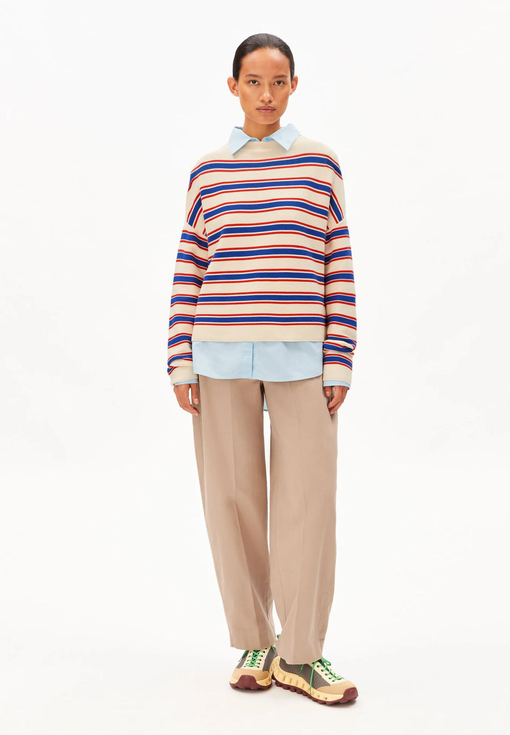 Damen Streifen Strickpullover Merinaa-Armedangels-Pullis & Sweatshirts-ROTATION BOUTIQUE BERLIN