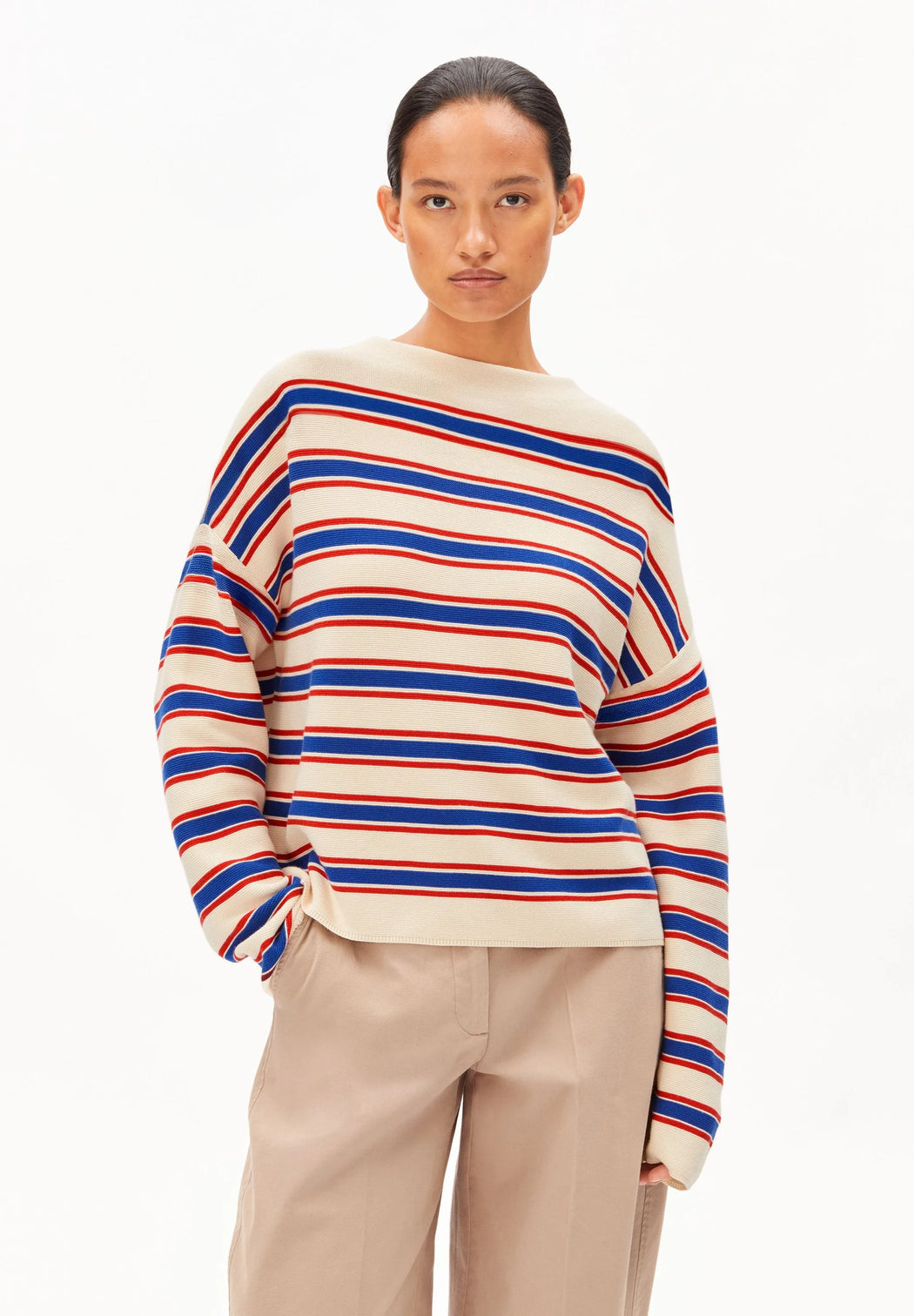 Damen Streifen Strickpullover Merinaa-Armedangels-Pullis & Sweatshirts-ROTATION BOUTIQUE BERLIN