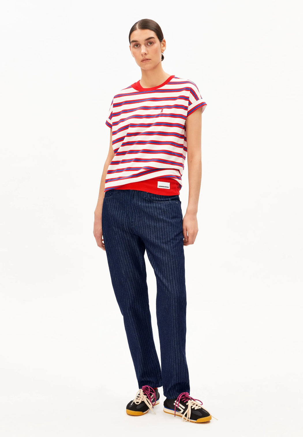 Damen Streifen T-Shirt Idaara-Armedangels-T-Shirts-ROTATION BOUTIQUE BERLIN