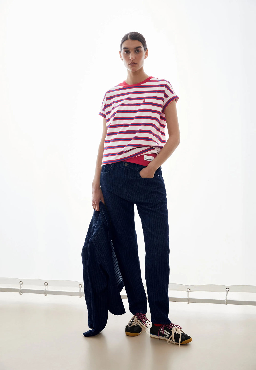 Damen Streifen T-Shirt Idaara-Armedangels-T-Shirts-ROTATION BOUTIQUE BERLIN