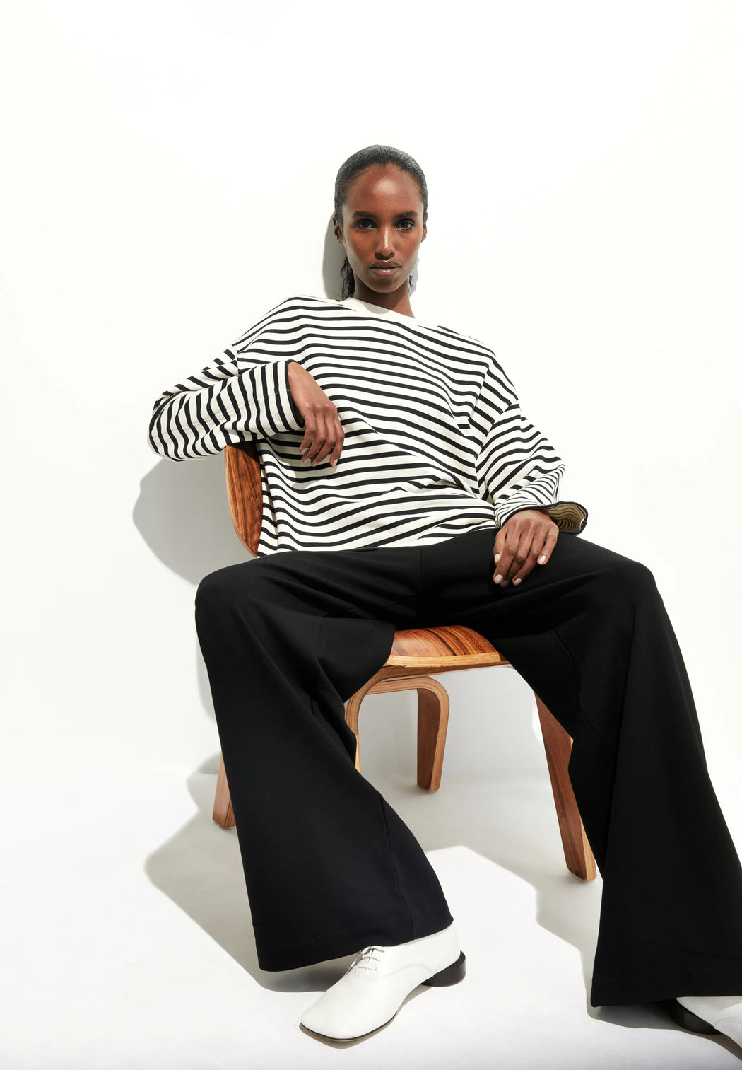 Damen Sweatshirt Frankaa Maarlen Stripe-Armedangels-Pullis & Sweatshirts-ROTATION BOUTIQUE BERLIN