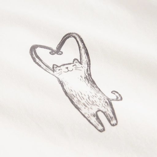 Damen T-Shirt Vadstena Heart Cat-Dedicated-T-Shirts-ROTATION BOUTIQUE BERLIN