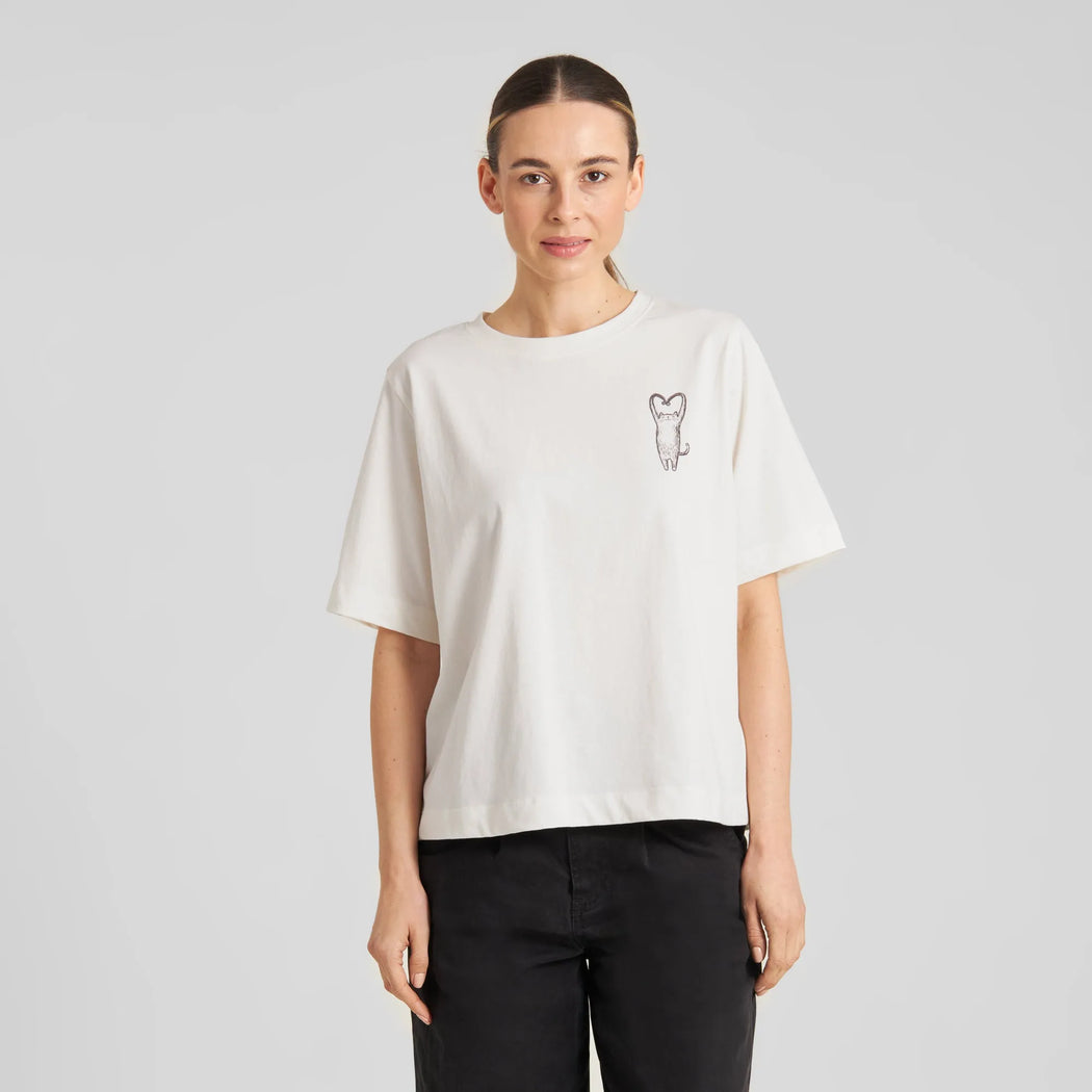 Damen T-Shirt Vadstena Heart Cat-Dedicated-T-Shirts-ROTATION BOUTIQUE BERLIN