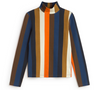 Gestreiftes Stehkragentop-Thinking Mu-Pullis & Sweatshirts-ROTATION BOUTIQUE BERLIN