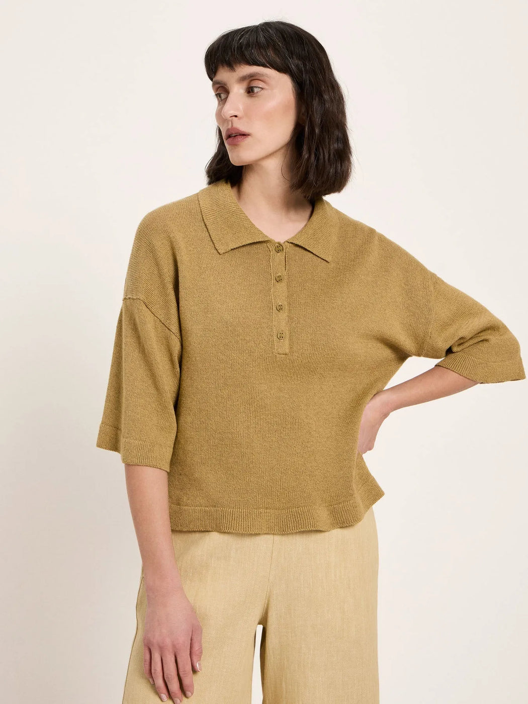 Halbarmpullover mit Polo-Kragen-Lanius-Pullis & Sweatshirts-ROTATION BOUTIQUE BERLIN