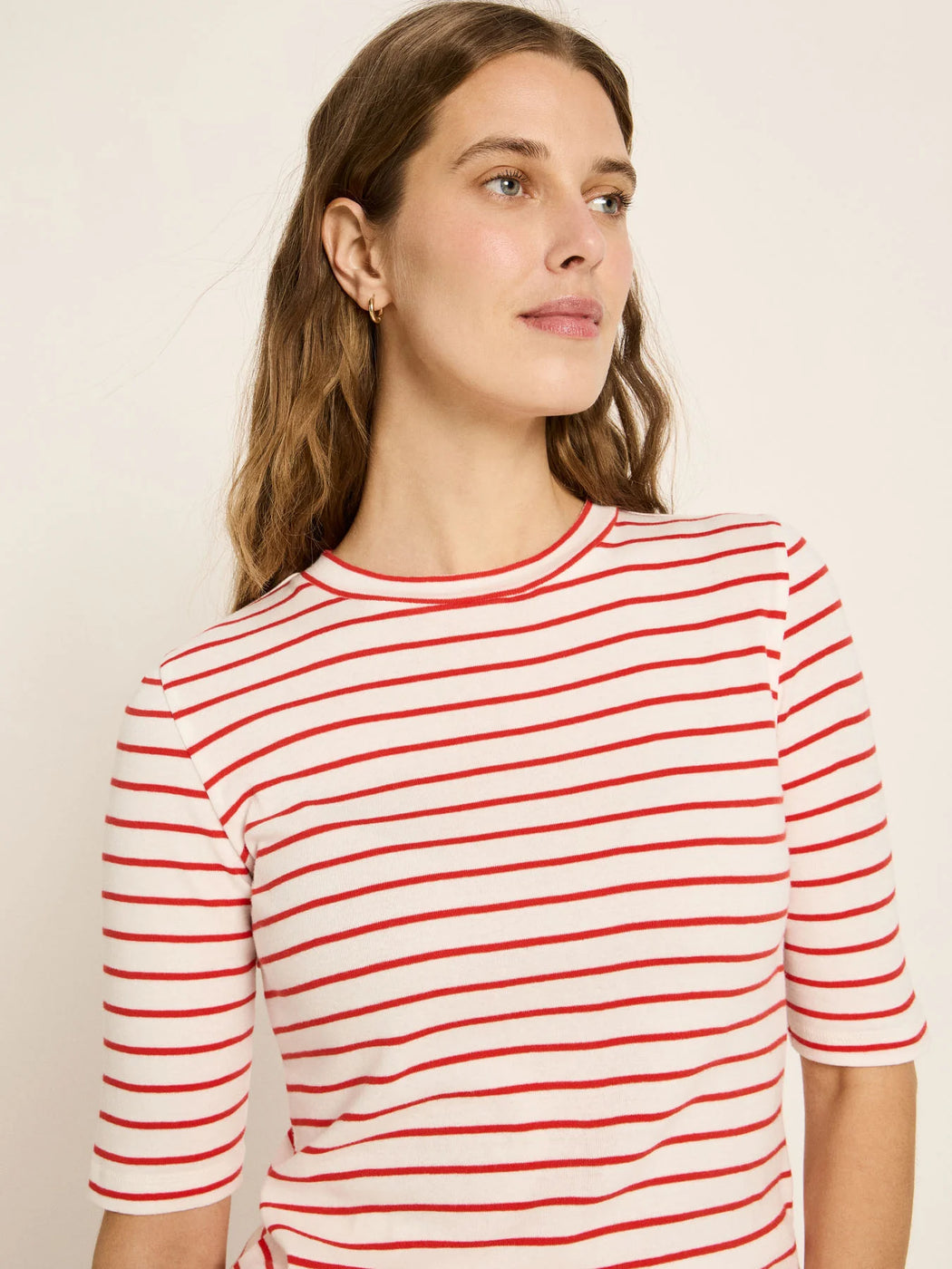 Halbarmshirt mit Streifen-Lanius-T-Shirts-ROTATION BOUTIQUE BERLIN