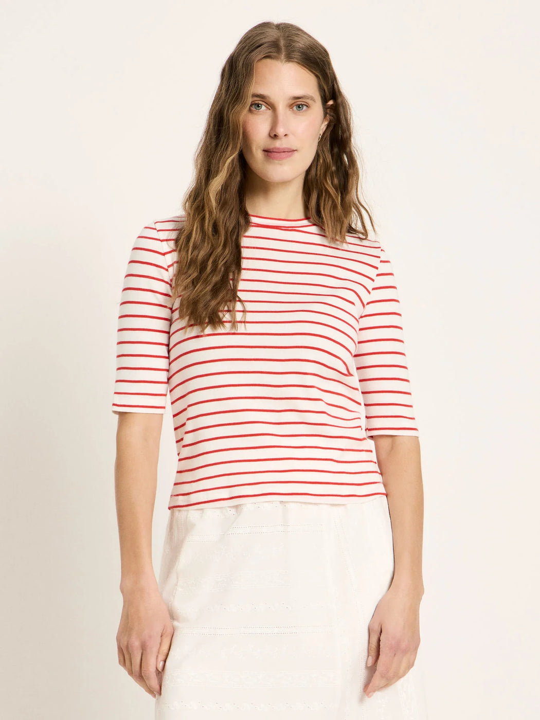 Halbarmshirt mit Streifen-Lanius-T-Shirts-ROTATION BOUTIQUE BERLIN