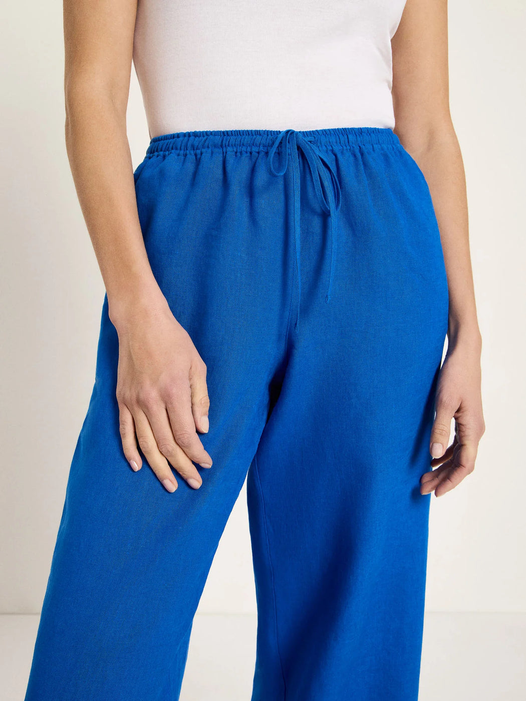 Hose mit Tunnelzug aus Bio-Leinen-LANIUS-Hosen-ROTATION BOUTIQUE BERLIN