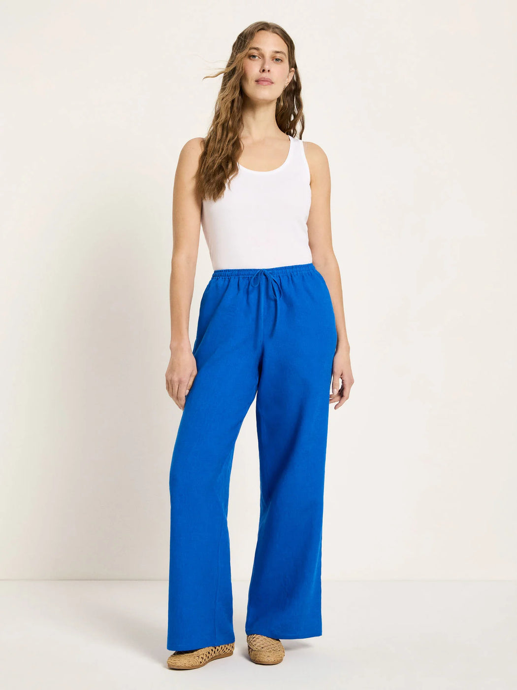 Hose mit Tunnelzug aus Bio-Leinen-LANIUS-Hosen-ROTATION BOUTIQUE BERLIN