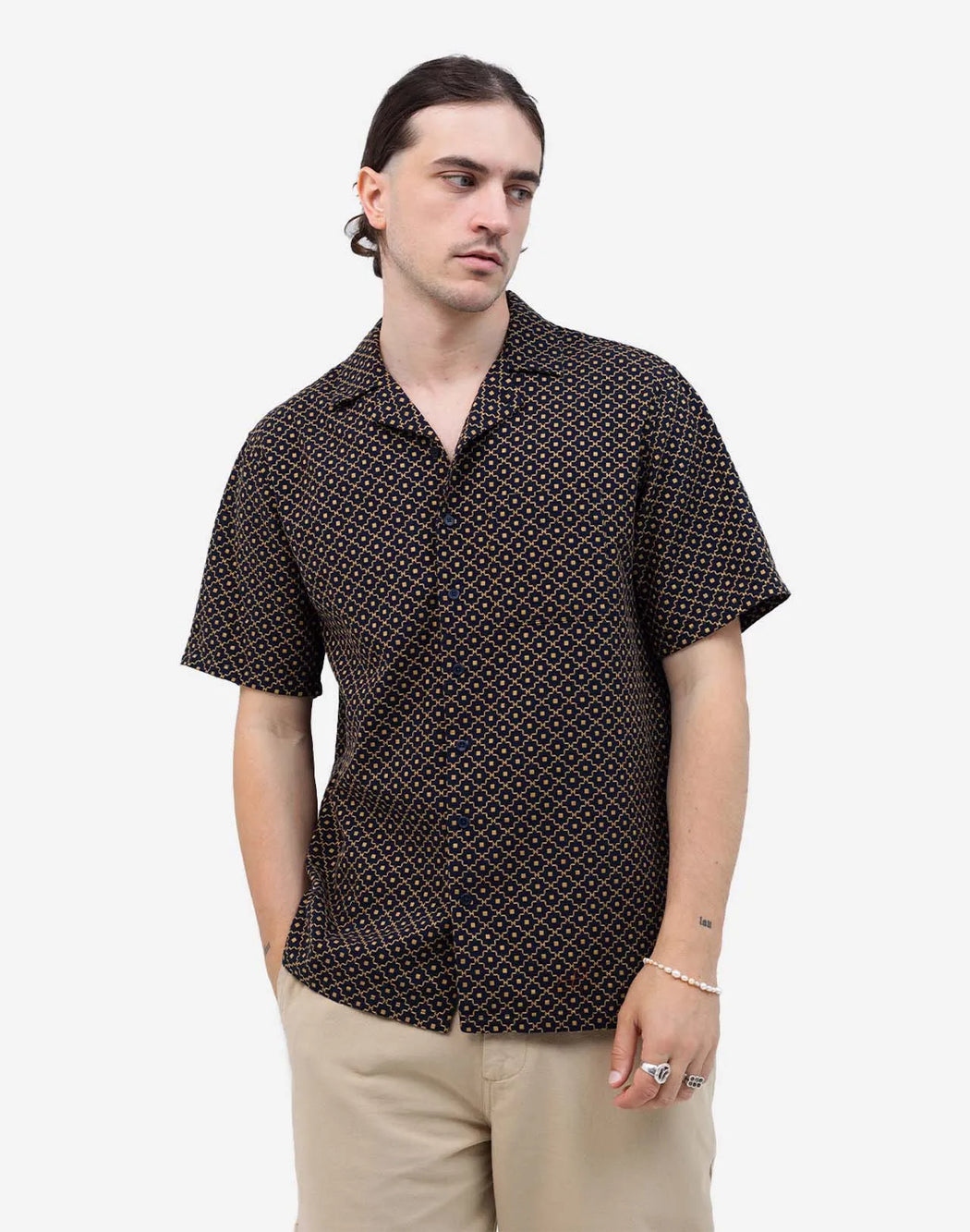 Kurzarm Retro Hemd Neza-Olow-Hemden & Blusen-ROTATION BOUTIQUE BERLIN