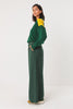 Nia Dark Green Palazzo Pants-SKFK-Hosen-ROTATION BOUTIQUE BERLIN