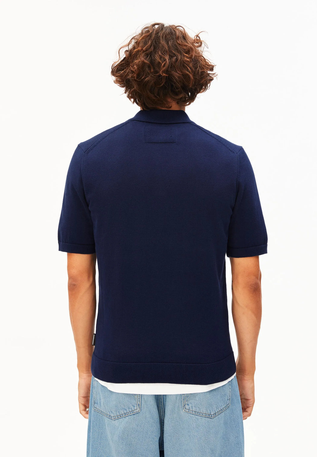 Shortsleeve Knit Polo Shirt-Armedangels-T-Shirts-ROTATION BOUTIQUE BERLIN
