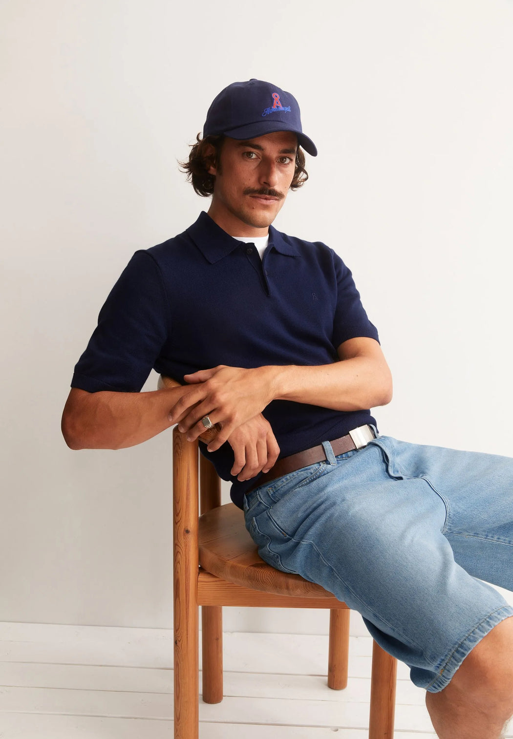 Shortsleeve Knit Polo Shirt-Armedangels-T-Shirts-ROTATION BOUTIQUE BERLIN