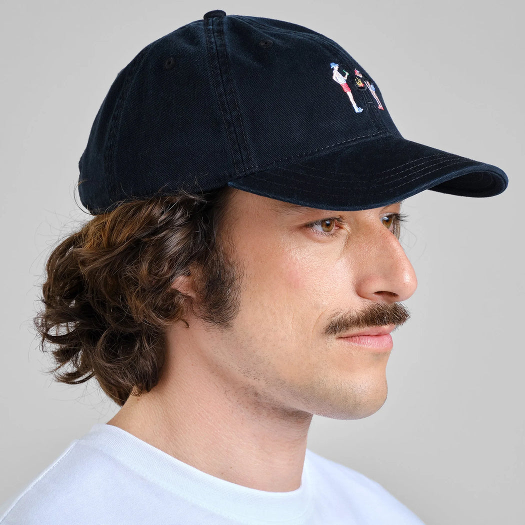 Soft Cap Slussen BBQ Black-Dedicated-Mützen & Schals-ROTATION BOUTIQUE BERLIN