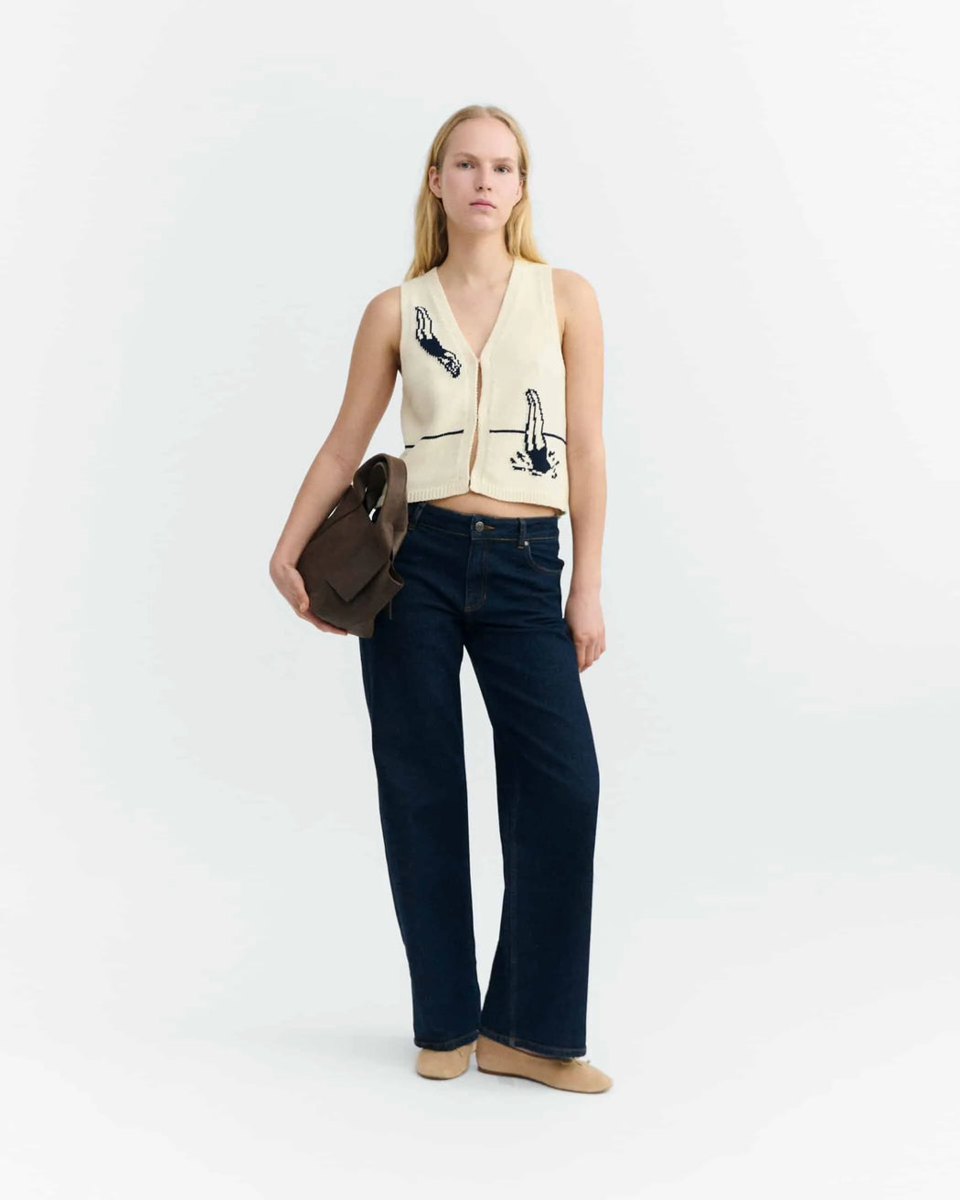 Swimmers Strickweste Damen-Thinking Mu-Pullis & Sweatshirts-ROTATION BOUTIQUE BERLIN