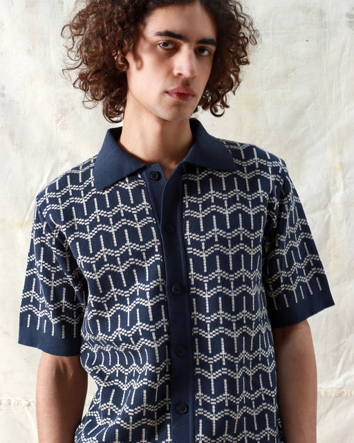 Zigger Cardigan Navy-Far Afield-Hemden & Blusen-ROTATION BOUTIQUE BERLIN
